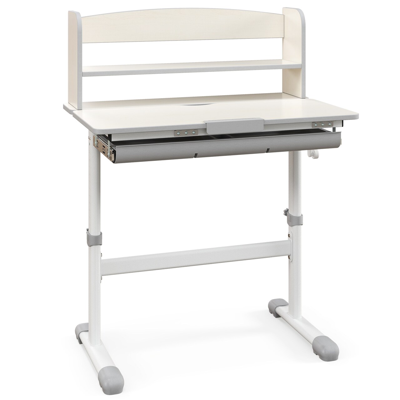 Adjustable Kids Study Desk, Tiltable and Height-Adjustable with Storage